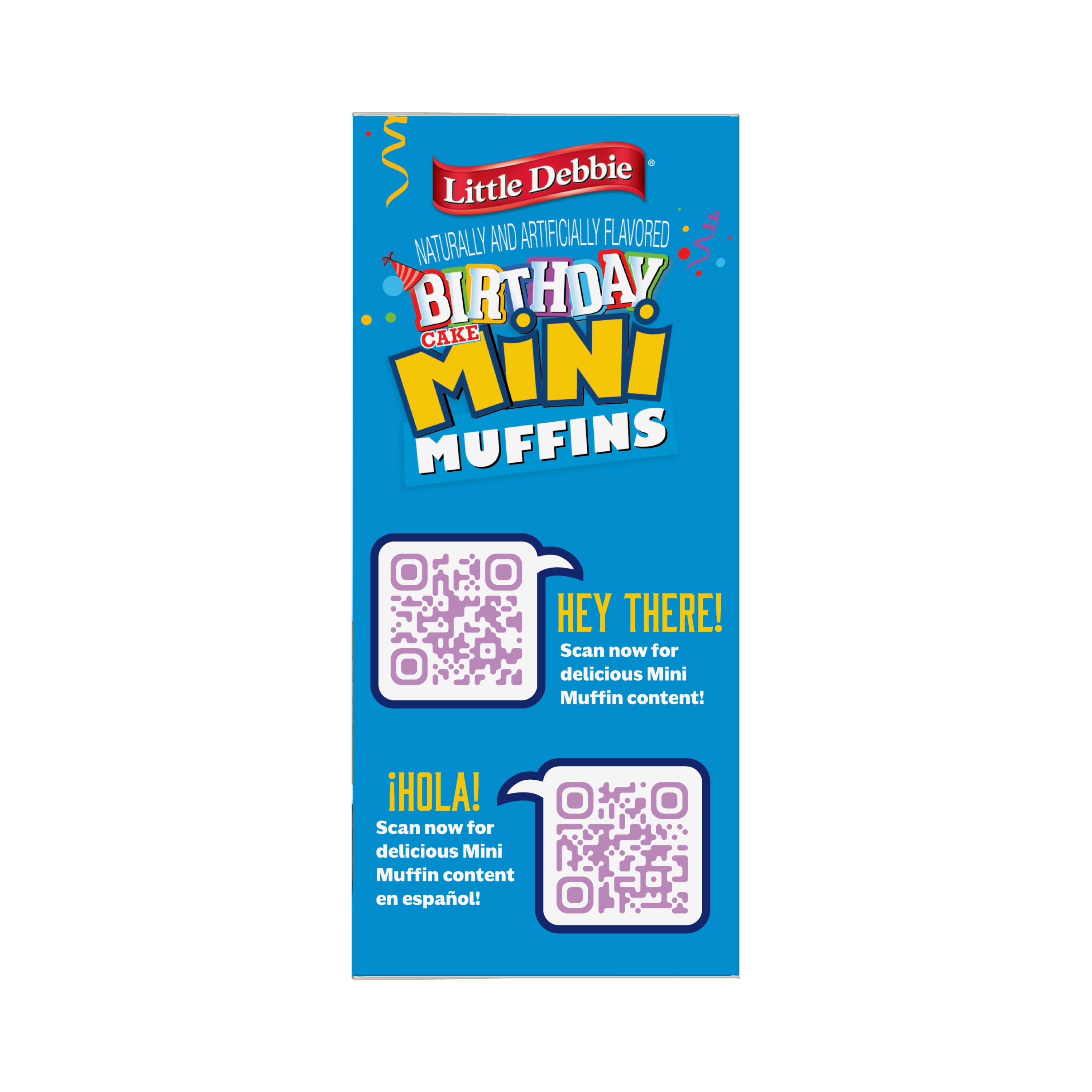 Little Debbie Mini Muffin Variety Pack – Blueberry, Chocolate Chip, and Birthday Cake Flavors (8 Boxes)