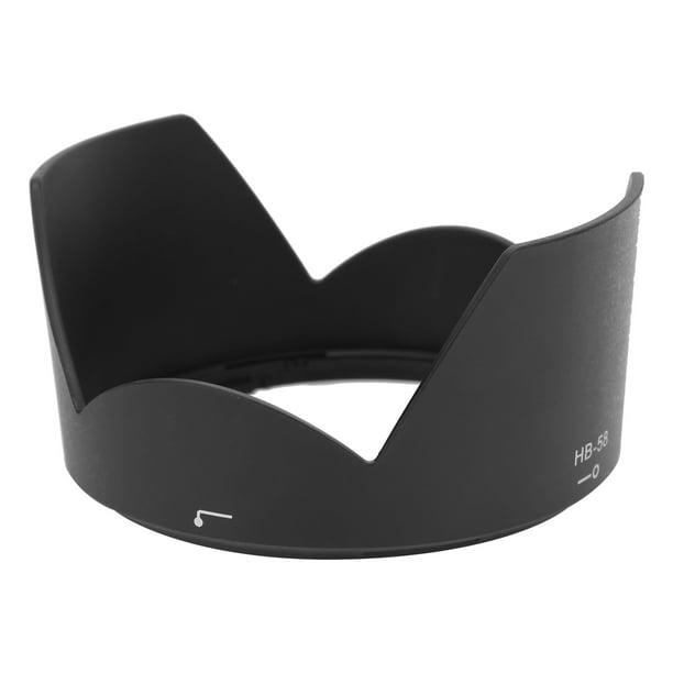 Parasol de lente de cámara, parasol de lente negra ABS con tratamiento mate para herramientas de fotografía para accesorios de lente para fotógrafos para asistencia de lente de LHCER Descripción de la referencia