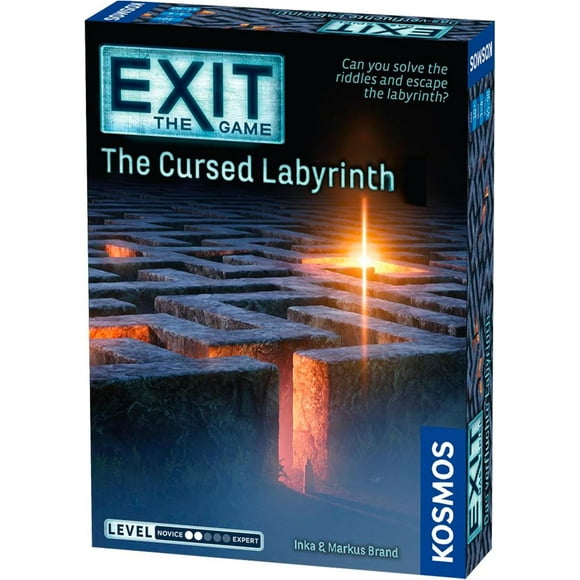 TRAHOO-Exit: The Game: The Cursed Labyrinth – Game by 1-4 Players – Games for Family 65-120 Mins of Gameplay – Games for Family Game Night – Kids and Adults Ages 10+ - English Version