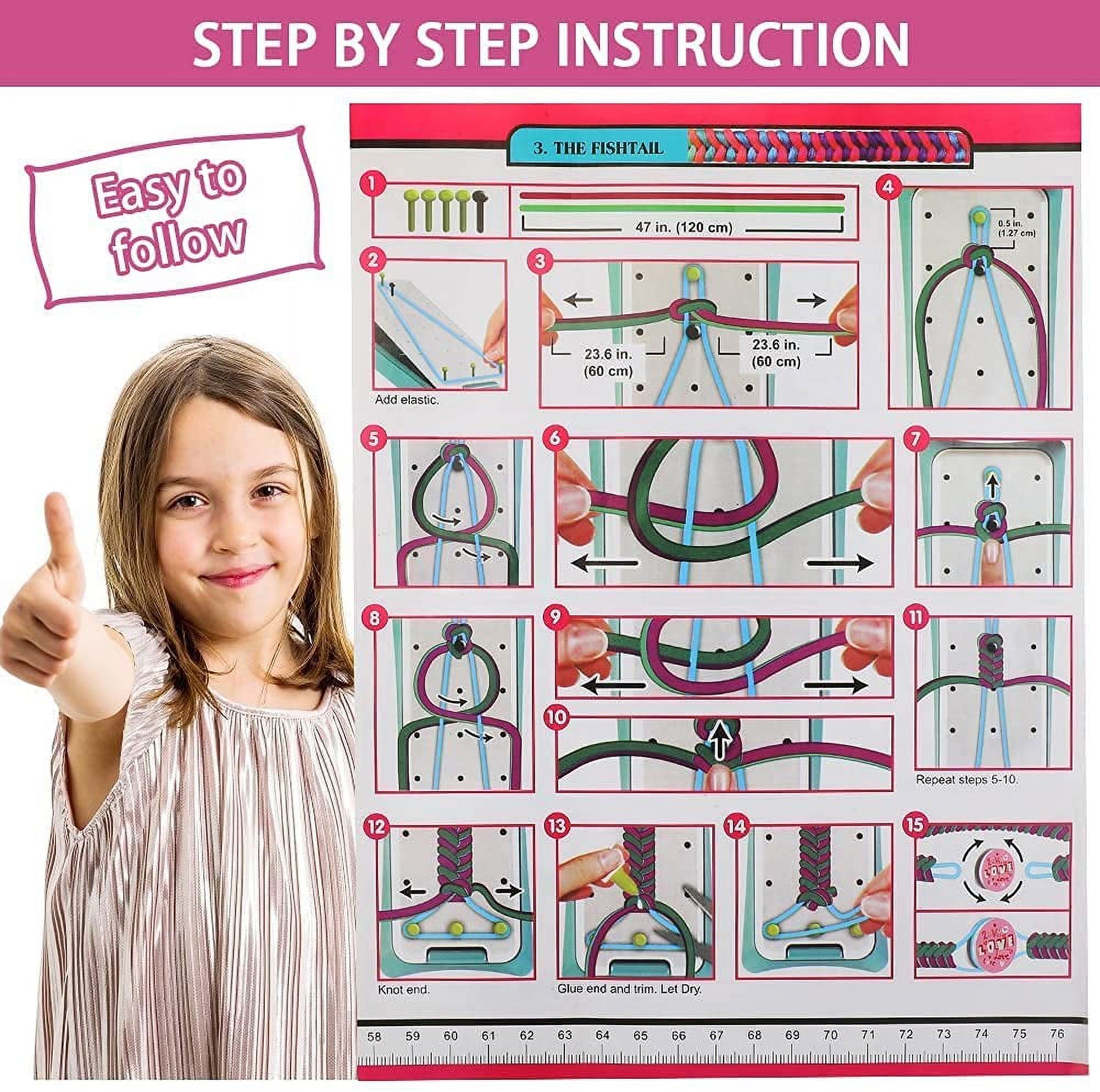 CandWuom Friendship Bracelet Making Kit for Kids Ages 6-12 photo 2