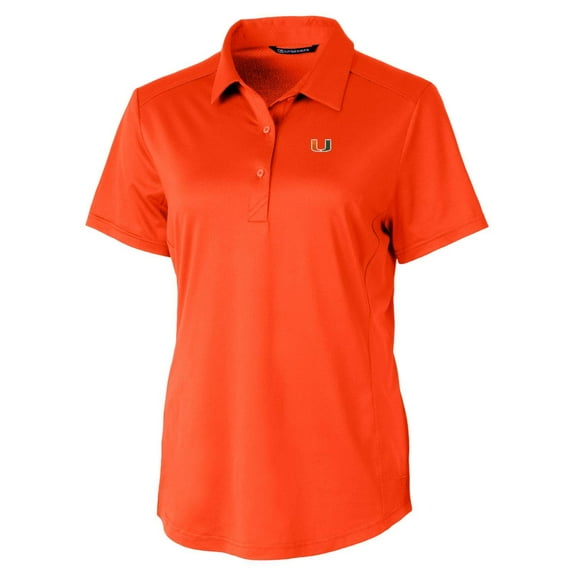 Women's Cutter & Buck Orange Miami Hurricanes Prospect Polo