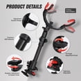 thumbnail image 4 of REDCAMP Oversized Folding Camping Chair with Fishing Rod Holder 2-in-1 Bundle, Heavy Duty Portable Lawn Chair with High Back, Cup Holder, Detachable Rockers, Black (Fishing Rod Not Included), 4 of 13