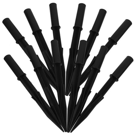 unbranded  20 Pcs Replacement Stakes for Candy Cane Lights Sand Paper Seats Black