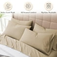 thumbnail image 3 of Southshore Fine Living, Inc. 6-Piece California King Sheet Sets, Beige Sheets, Soft Sand, 3 of 9
