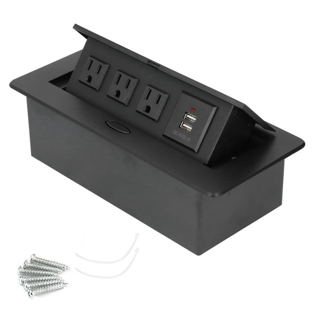 Tabón de Puerto USB Dual, Zócalo de Escritorio Duración Fuerte Flexibilidad Estructura ESTA