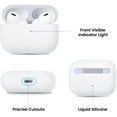 thumbnail image 4 of Compatible with AirPods Pro Silicone Case, Protective Liquid Silicone Case for AirPods Pro Soft Skin Front LED Visible Silicone Case, White, 4 of 5