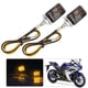 thumbnail image 3 of Mini luces LED de señal de giro amarillas universales para motocicleta, accesorio para automóvil (fumado negro), 2 uds. Jadeshay A, 3 of 8