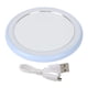 thumbnail image 1 of Espejo de maquillaje compacto con luz USB recargable LED redondo portátil pequeño espejo azul cielo, 1 of 14