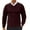Burgundy, variant on Mens Underwear Shirts Solid Color Sweater V-Neck Long Sleeves Pullover Elastic Bottom Shirt Pink