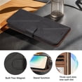 thumbnail image 6 of Leather Flip Wallet Case for Google Pixel 9 Pro XL/Pixel 10 Pro XL, Card Holder Magnetic Closure Protective Phone Cover,Black, 6 of 7