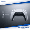thumbnail image 4 of RetroFam 2-Pack Wireless Game Controller for PS5 Ergonomic Design, Adaptive Triggers & Vibration Feedback Compatible with PS5, 4 of 6