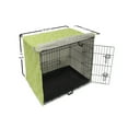 thumbnail image 6 of Leaf Dog Crate Cover, Pattern with Leaves in the Springtime Greenery Bushes Ecology Garden Growth, Easy to Use Pet Kennel Cover Small Dogs Puppies Kittens, 7 Sizes, Apple Green White, by Ambesonne, 6 of 6
