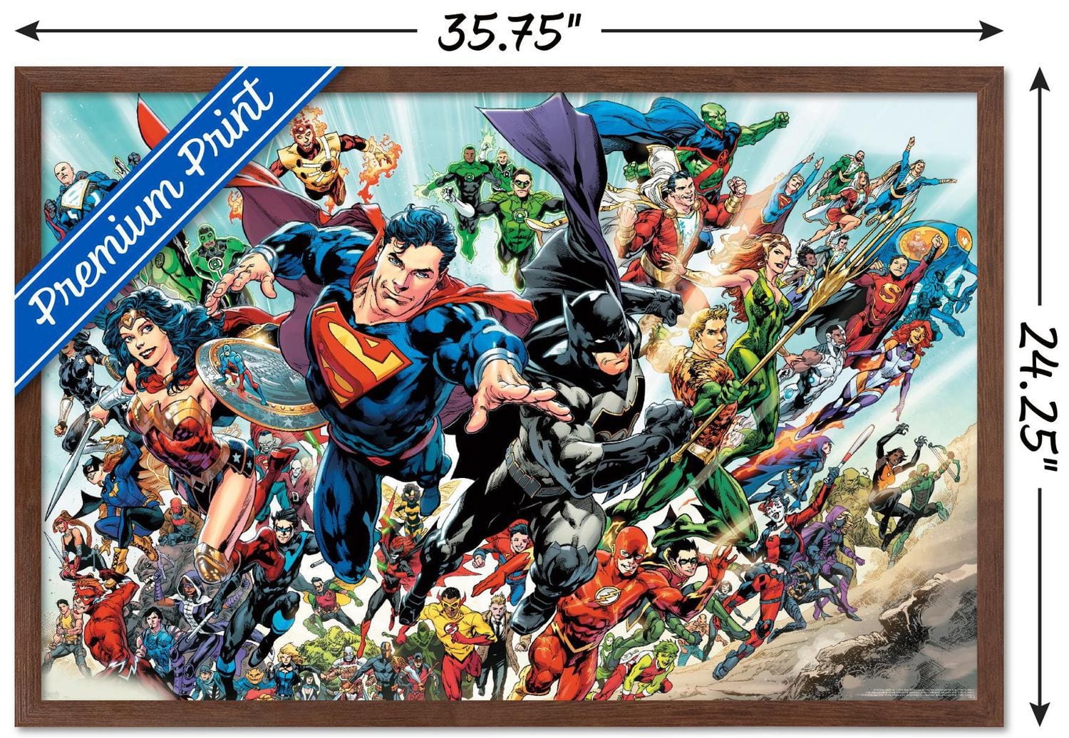 DC Comics - Justice League Rebirth - Group Wall Poster, 14.725" x 22.375"