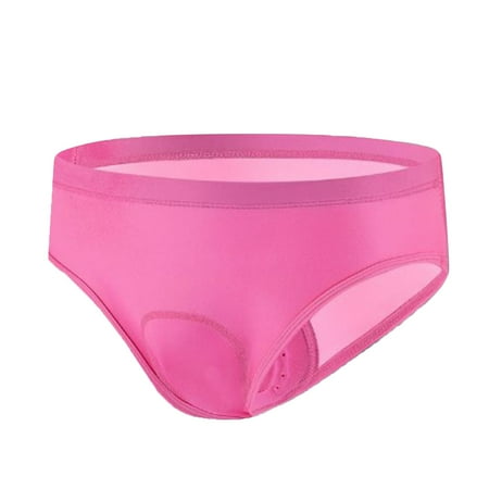 Xudanell Women s High Waisted Skimp Skamp Underwear  Full Coverage Breathable Ladies Panties  Perfectly Yours Briefs Sexy Brief (Pink XXL)