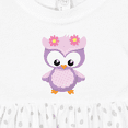 thumbnail image 4 of Inktastic Cute Pink and Purple Owl Girls Baby Dress, 4 of 5