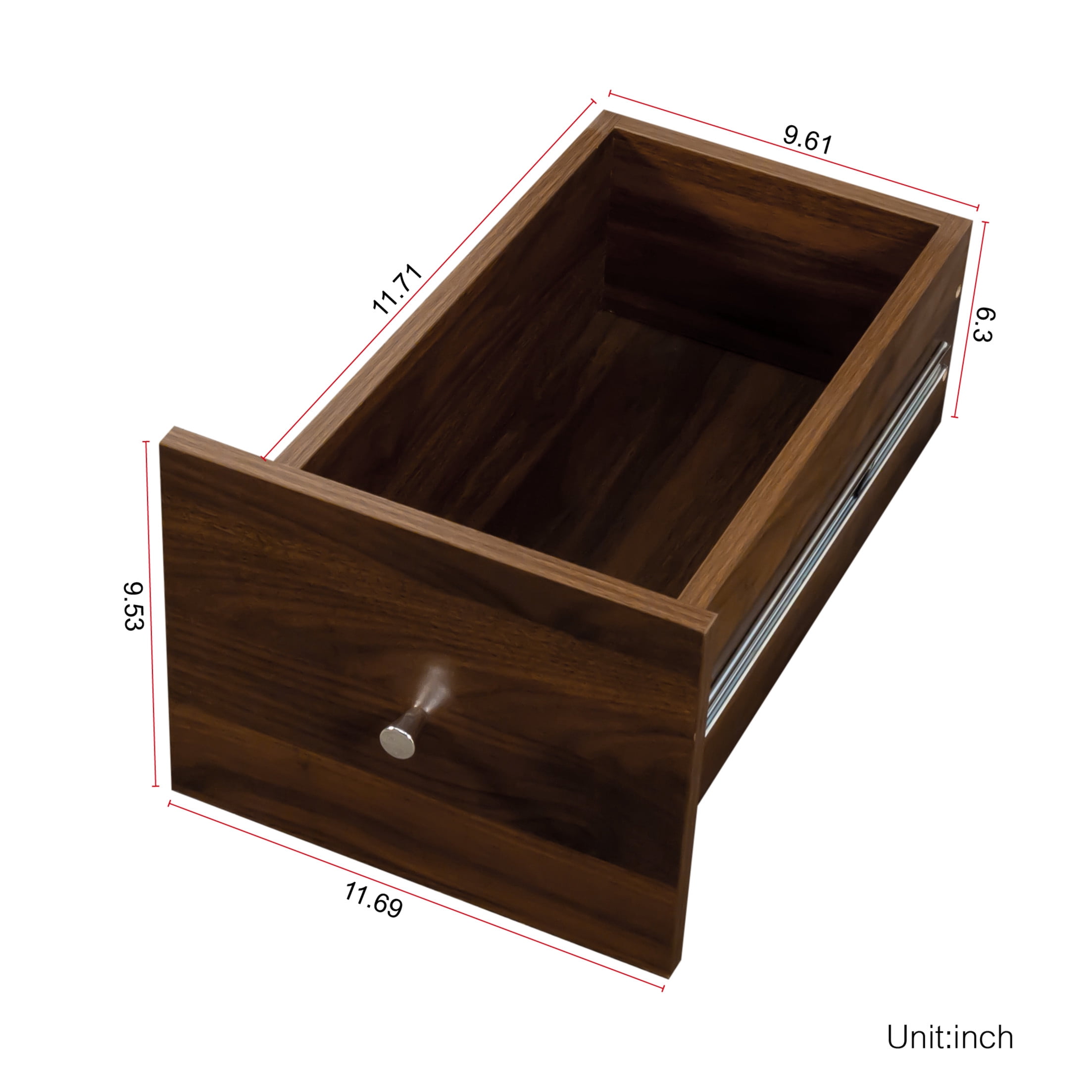 Noble House 70.87" Bookshelf Cabinet, with Shelves and Drawers, Modern Storage for Living Room or Home Office, Walnut