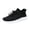 Black, variant on Willtoo Women’s Knit Sock Sneakers, Quick Lace Toggle Closure Slip‑On Walking Shoes, Breathable Mesh Lightweight Athletic Shoes, Non‑Slip Casual Running Shoes