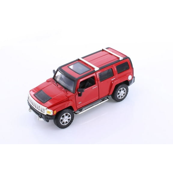 Hummer H3, Red - Showcasts 68240D - 1/24 scale Diecast Model Toy CarResin