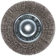 thumbnail image 1 of Cepillo de rueda de alambre Forney Cepillo de rueda de alambre prensado de 6 pulgadas, 1 of 5