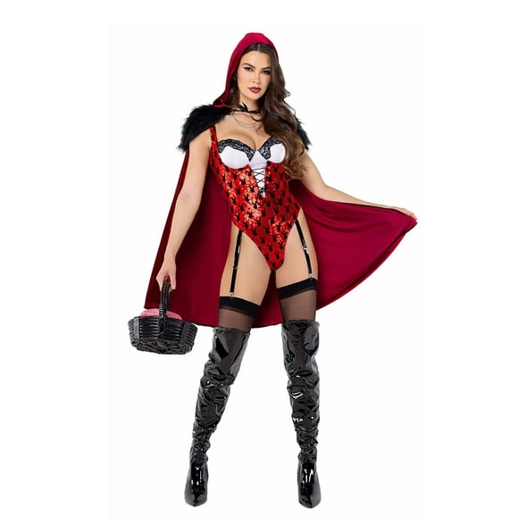 Costume de Cagoule Rouge Playboy pour Femmes
