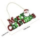 thumbnail image 2 of Madera Familiar De Navidad, Muñeco De Nieve De Papá Noel De Dibujos Animados, Decoración Colgante De Pared Para Puerta De Casa, Cartel De Feliz Navidad, Colgante Para Decoración Del Hogar Methold HA045220-01, 2 of 6