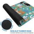 thumbnail image 6 of Long Mouse Pads for Desk,Chihuahua and Flower Florals Desk Mats on Top Of Desks, Desk Mouse Pad Extra Large with 3mm Non-Slip Base and Stitched Edge for Gaming,Office,Work,Home 47.3"x23.6", 6 of 6