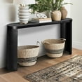 thumbnail image 3 of YYAo Console Table, Entryway Table, Console Sofa Table,60" Thick Top Entryway Table with Curved Legs for Sofas, Entryway (Black), 3 of 11