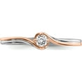 thumbnail image 4 of 14K White Gold & Rose Plating First Promise Diamond Complete Ring (Size 7) Made In India rm6621e-012-wraa, 4 of 5