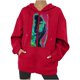 thumbnail image 1 of Sudaderas con capucha con estampado de características de patrón de temperatura somatosensorial de Halloween de otoño/invierno para mujer Pompotops FGAJ22273, 1 of 5