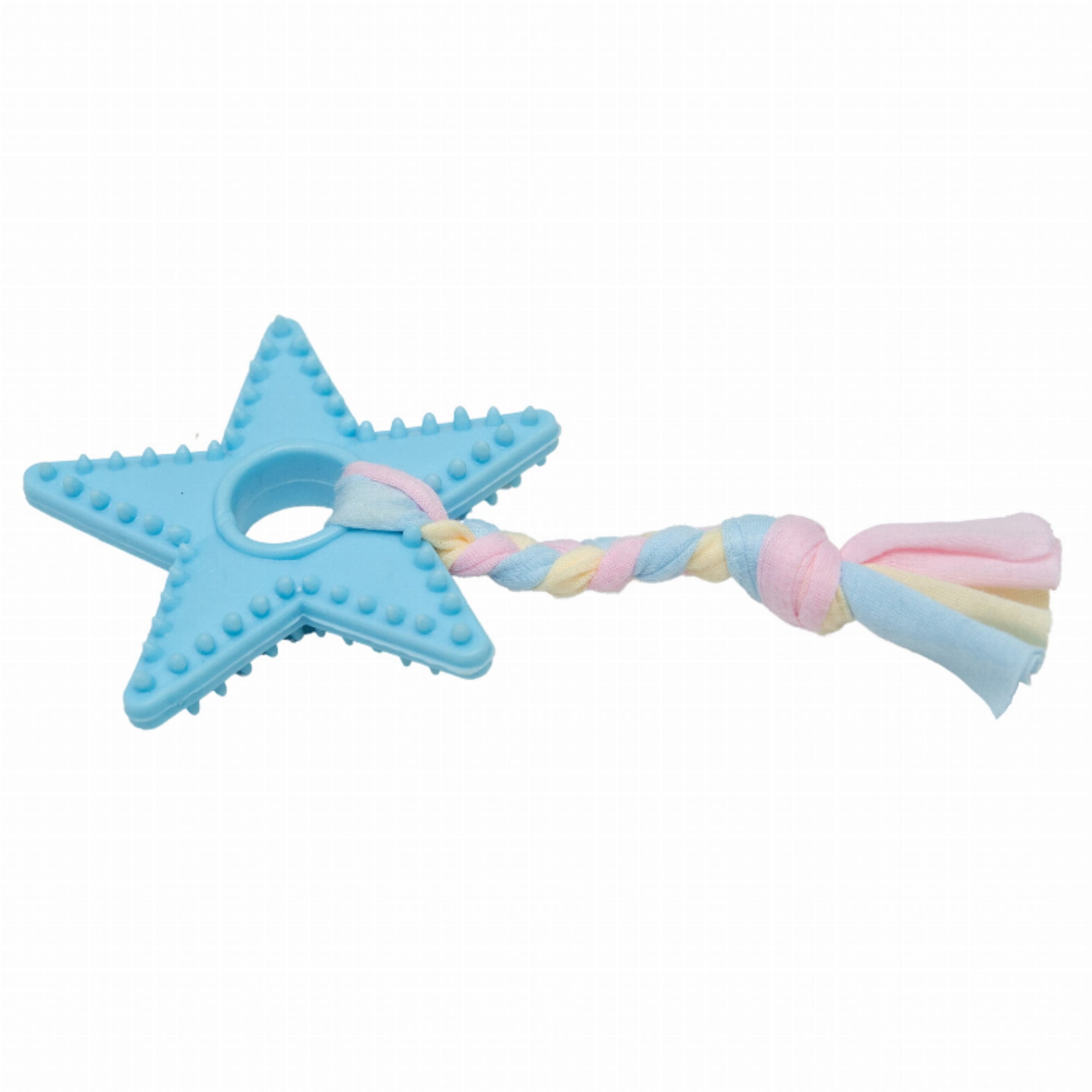 SnugArooz 632726319472 Lil Star Chew Toy - Blue - 7 in.