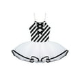 thumbnail image 4 of ZDHoor Girls Miss Santa Christmas Candy Cane Costume Sequins Ballet Leotard Tutu Dress Dance Costume Black 6, 4 of 7