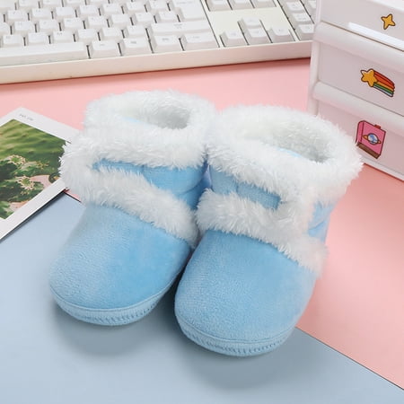 

JIKNTTR Newborn Baby Boots Ankle Snow Booties Baby Shoes Cozy Fleece Fleece Socks Shoes Warm Booties Fashion Non Slip Breathable Nude Boots Baby Cowboy Cowgirl Boots