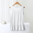 thumbnail image 4 of Delayuji Ladies Casual Loose Chest Pad Suspenders Yoga Bottom Shirt Ladies Vest White L Modal Spring Tops for Women, 4 of 9