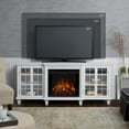 thumbnail image 2 of Real Flame Marlowe 70" Electric Fireplace TV Stand in White, 2 of 10