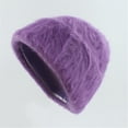 thumbnail image 2 of Generic Winter Fluffy Plush Bucket Hat Women's Winter Beanie Caps Furry Faux Fur Solid Color Skull Hat Soft Warm Slouchy Stretchy Y2k Hat Ear Protection, 2 of 4