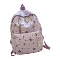 thumbnail image 5 of Bow Print Nylon Backpack, Lightweight Large Capacity Casual Daypack, Multi Pocket Adjustable Shoulder Strap Bookbag for School Daily Travel, 5 of 5