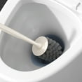 thumbnail image 2 of Vggrvlo 2 in 1 Toilet Brush and Holder Set Toilet Cleaner Brush for Deep Cleaning Under Rim Space Saving for Storage for Bathroom Cleaning, 2 of 8