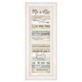 thumbnail image 1 of Trendy Decor 4U MAZ5047-226G "Mr and Mrs" par Marla Rae, Prêt à Accrocher Imprimé Encadré, Cadre Blanc, 1 of 3