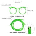 thumbnail image 2 of 8Pack Straw Glasses, Plastic Straw Eye Glasses, Round Novelty Drinking Eyeglasses Straws for Fun Parties, , Green, 2 of 6