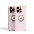 thumbnail image 3 of For iPhone 15 PRO Case PU Leather Chrome Glass Lens Cover + 2 Tempered Glass, 3 of 3