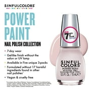 Sinful Colors Power Paint Nail Polish, 2640 Strengthening Top Coat, 0.5 fl oz.