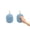 2Pcs-Blue, variant on Household Cleaning Cloths for Bathroom and Kitchen Hedgehog Shape Hanging Ring Hand Towels, 2-Pack, Chenille Super Absorbent Quick-Dry Towels