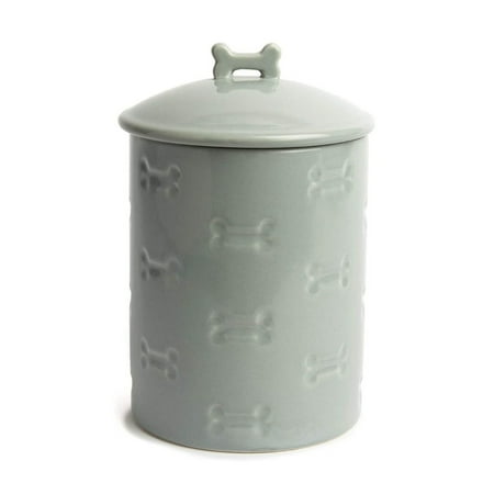 UPC: 0682327994073 | Park Life Designs 1.4 Qt. Ceramic Treat Jar | Manor (Grey)
