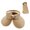 Khaki, variant on HONHUZH Summer Hats Womens Leopard Print Open Top Sun Visor Hat With Bow Summer Beach Cap