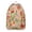 Peach Fruit Prin, variant on Peach Fruit Print School Backpack, Sweet Juicy Pink Peach Pattern Daypack with Kawaii Cartoon Style and Vibrant Tropical Aesthetic Design