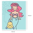 thumbnail image 2 of Cobertor Frazada Disney Ariel 127 cm x 152 cm aqua, 2 of 4