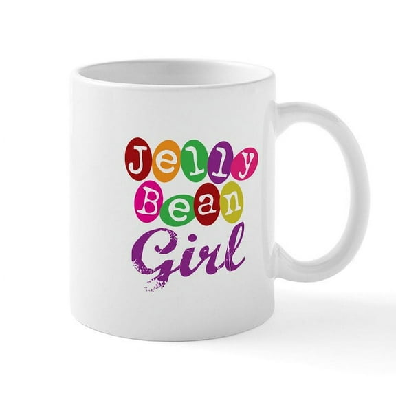 CafePress - Jelly Bean Girl Mug - 11 oz Ceramic Mug - Novelty Coffee Tea Cup