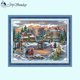thumbnail image 4 of Kits de punto de cruz de la serie Joy Sunday para decoración del hogar, lienzo impreso, bordado, bricolaje, invierno, navidad, Aida, 14CT, 16CT, 11CT, 4 of 4