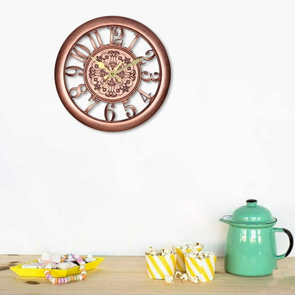 VERDANVERSE Silent Scanning Movement Wall Clocks Plastic 1Pack