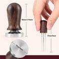thumbnail image 2 of 51mm Espresso Coffee Tamper&Stirrer Set-Wooden-Handle Spring-Loaded Calibrated Tamper with Premium Stainless Steel Base, 2 of 4